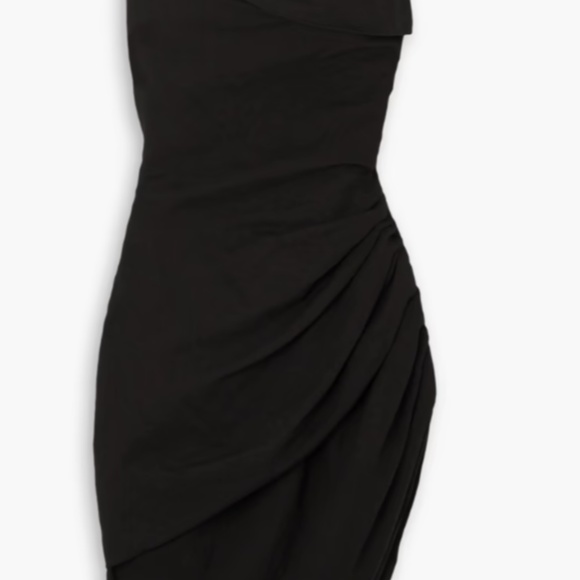 JACQUEMUS Saudade asymmetric draped woven mini dress - Picture 2 of 3